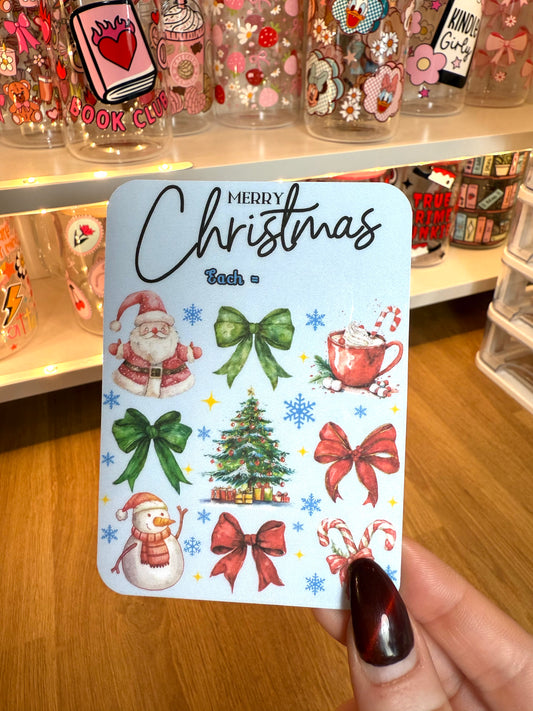 Merry Christmas Blue Mini