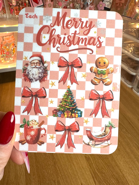 Merry Christmas Red Mini