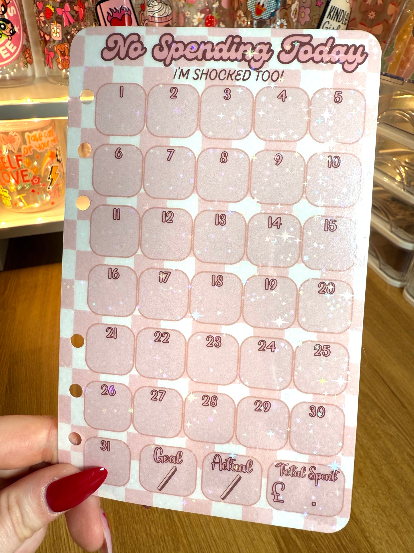 No Spending Today! I'm Shocked Too! No Spend Tracker