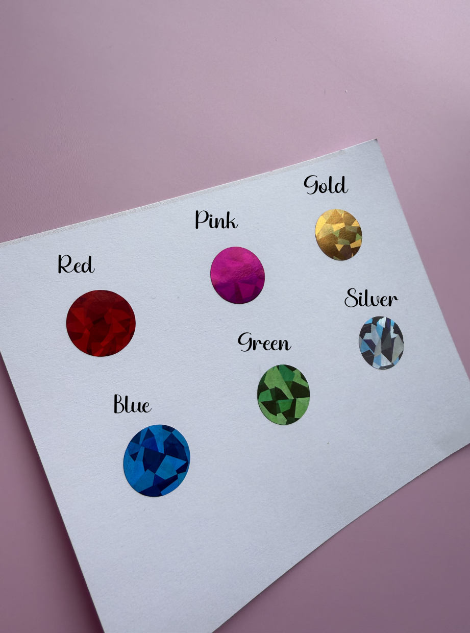 Round Holographic Scratch Off Stickers - 16mm