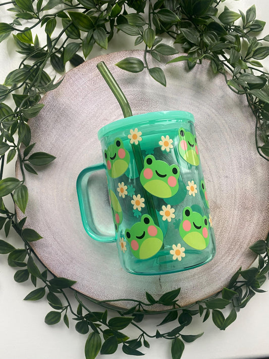 Kawaii Frogs and Daisies